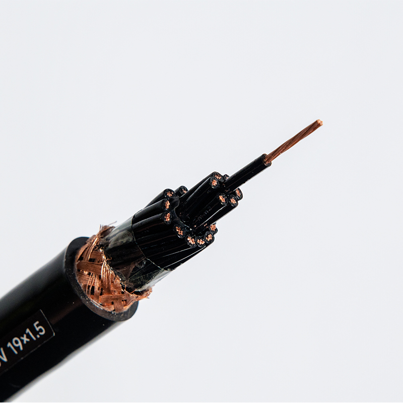 ZR-KVVRP огнестойкий гибкий контрольный кабель, медная жила, с изоляцией из ПВХ, оболочка из ПВХ, экран из оплетки (1)